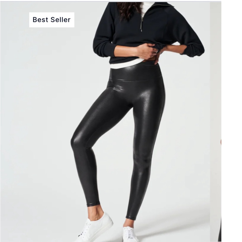 Spanx faux leather leggings